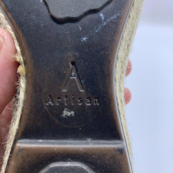 Clarks Artisan Women Black Espadrille Rope Wedge Sandal Shoe Size 7M - Picture 10 of 10